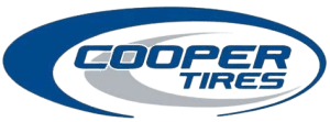 Bild på Cooper Tires däckets logotyp, en symbol för hög prestanda och kvalitet på vägarna