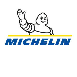 Bild på Michelin däckets logotyp, en symbol för innovation och hållbarhet på vägarna